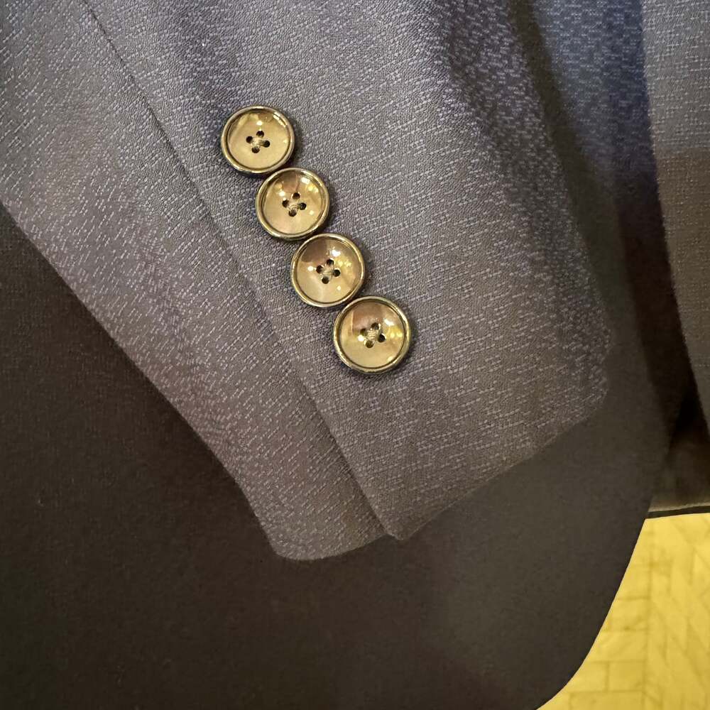 Calvin Klein Men's Navy Blue 100% Lapel Tuxedo Jacket - Picture 3 of 7